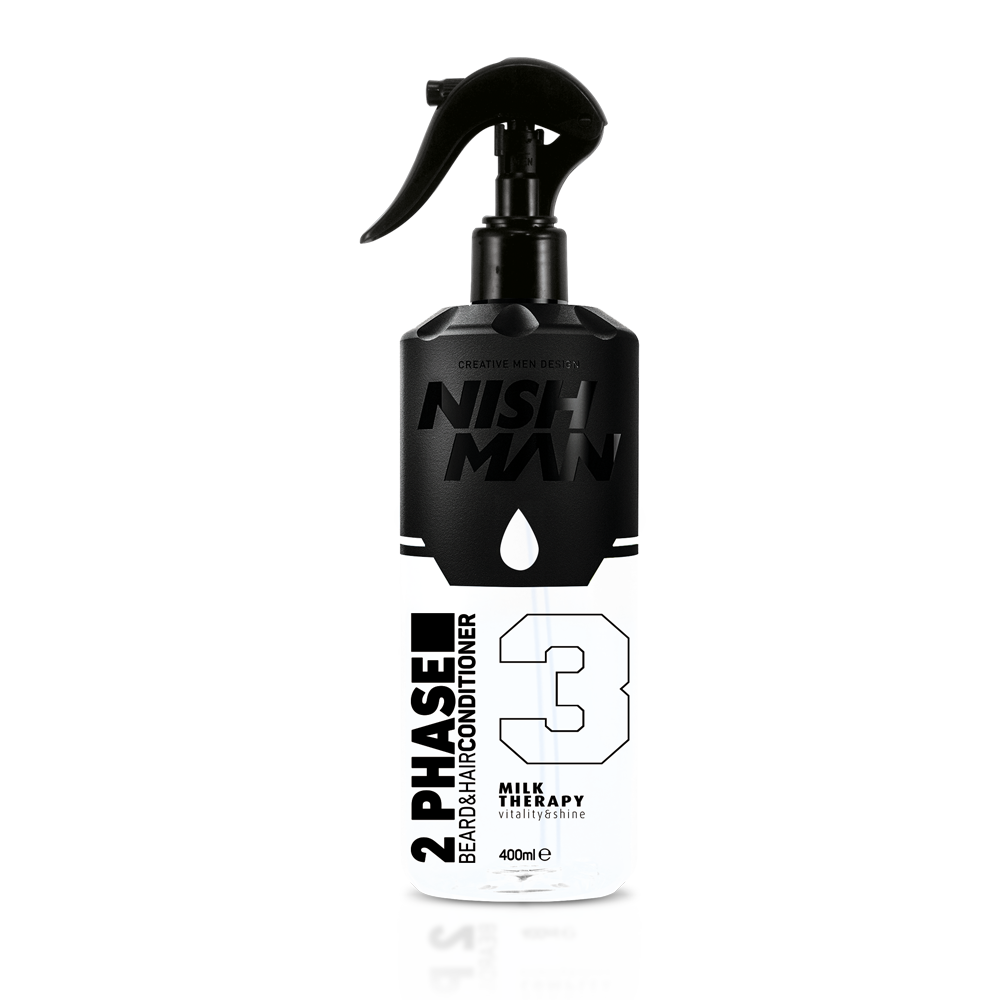 NISHMAN 2 Phase Beard & Hair Conditioner - Milk Therapy