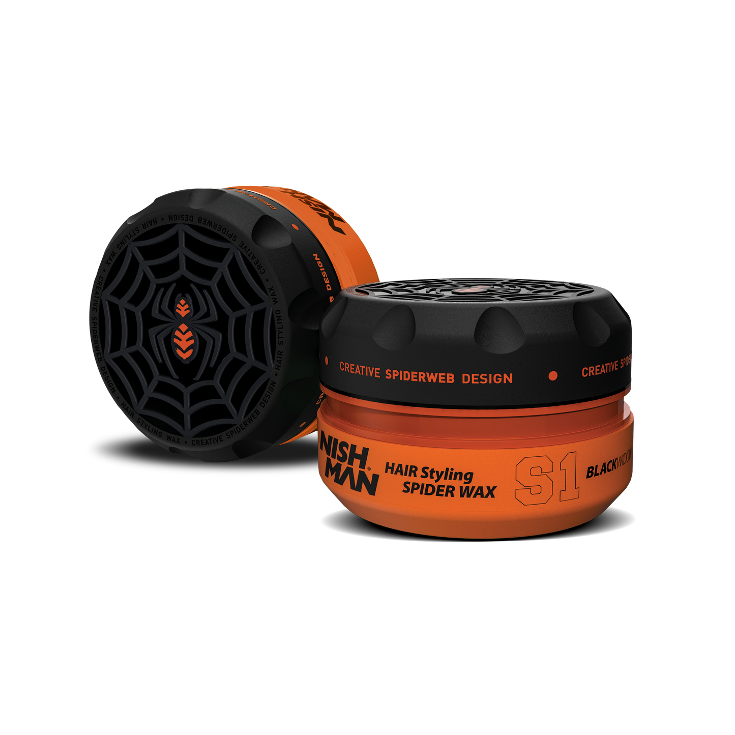 NISHMAN Hair Styling Spider Wax S1 - BLACK WIDOW