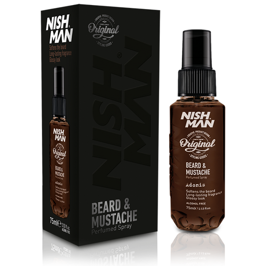 NISHMAN Beard & Mustache Perfume Spray - ADONIS
