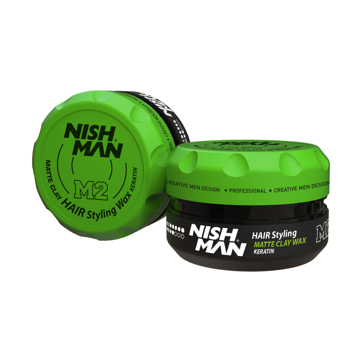 NISHMAN Hair Styling Matte Clay Wax Keratin - M2