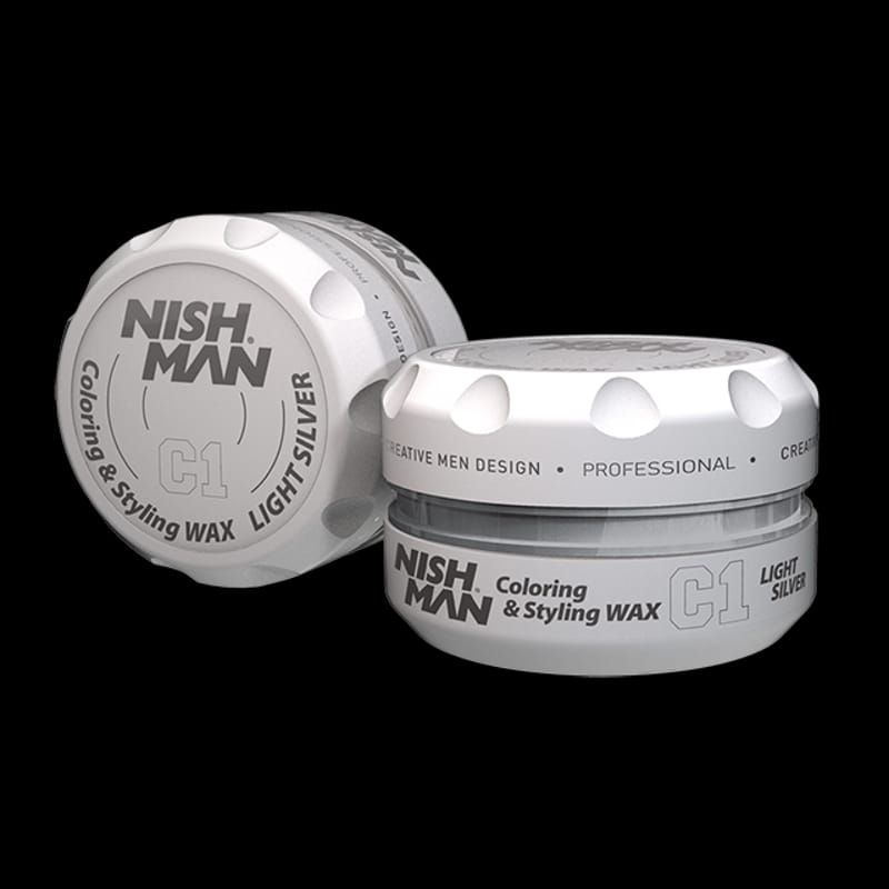 NISHMAN Coloring & Styling Wax C1 - Light Silver