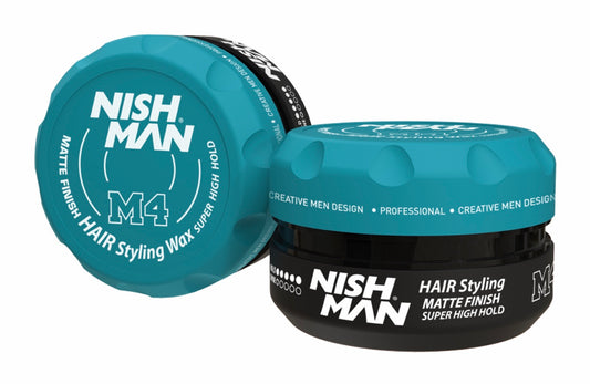 NISHMAN Hair Styling Matte Finish Super High Hold Wax - M4