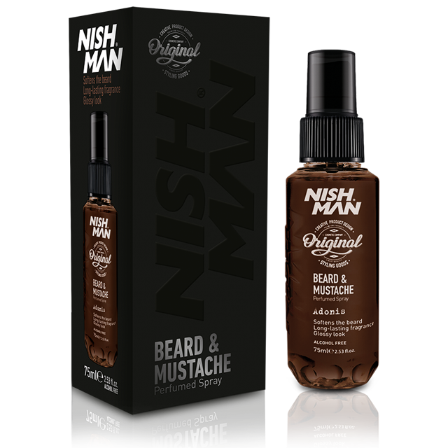 NISHMAN Beard & Mustache Perfume Spray - ADONIS